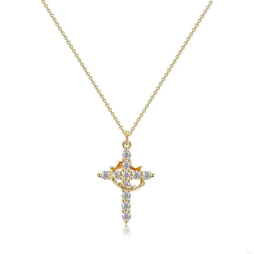 Crown Cross Necklace