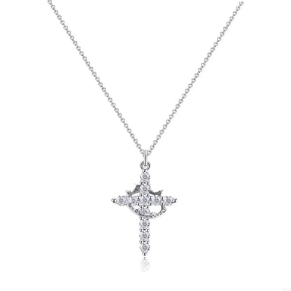Crown Cross Necklace
