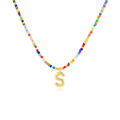 Colorful Letter Necklace