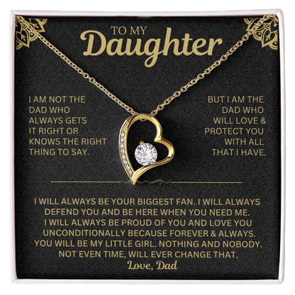 You will always be my little girl - Necklace for Daughter from Dad