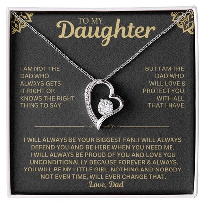 You will always be my little girl - Necklace for Daughter from Dad