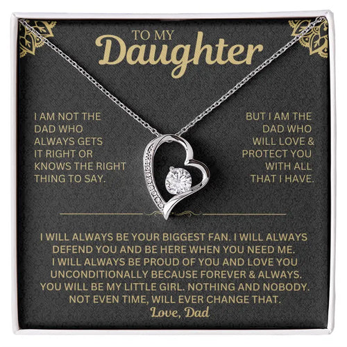 You will always be my little girl - Necklace for Daughter from Dad