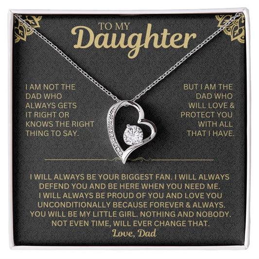 You will always be my little girl - Necklace for Daughter from Dad