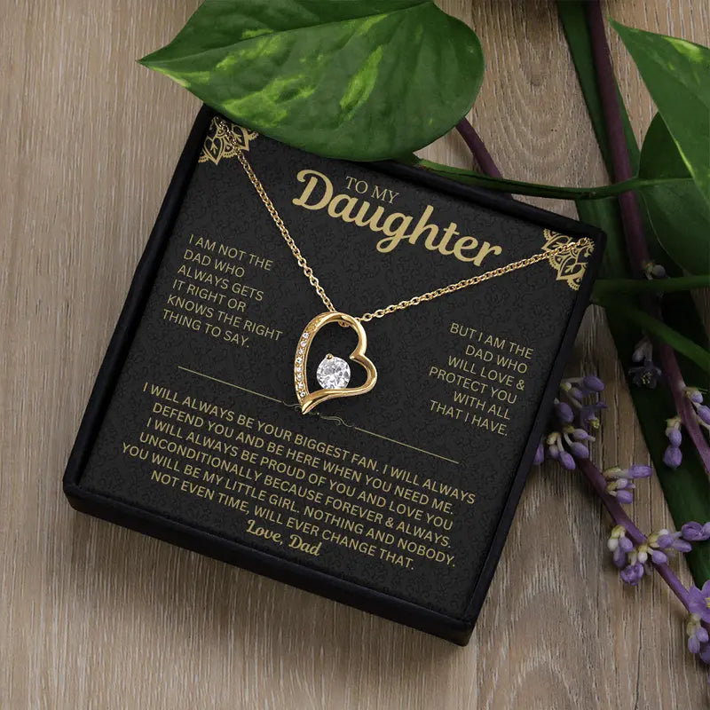 You will always be my little girl - Necklace for Daughter from Dad