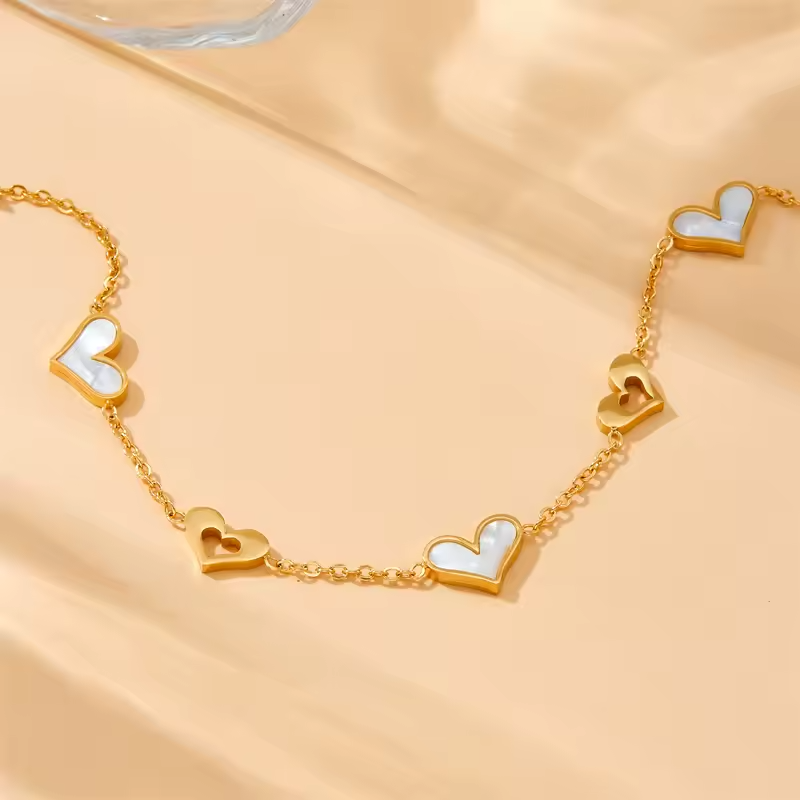 Shell Heart Jewelry Set